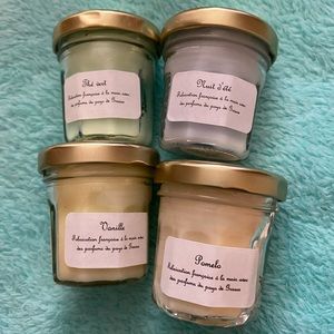 Set of 4 French candles NEW boxed set